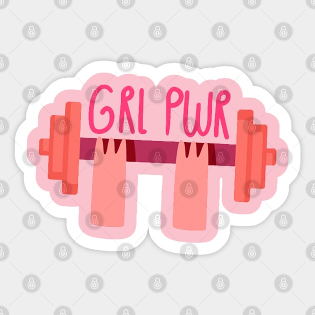 Grl Pwr Sticker by Mako Design 